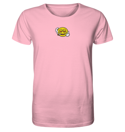 Smiley mit Mittelfinger – Wie ein Joint, nur zum Anziehen - Organic Shirt (Stick)