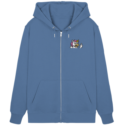 Einhorn mit Mittelfinger – Wenn die Zuckerwatte abgelaufen ist - Organic Zipper (Stick)