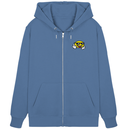 Smiley mit Mittelfinger – Der freundlichste Mittelfinger der Welt - Organic Zipper (Stick)