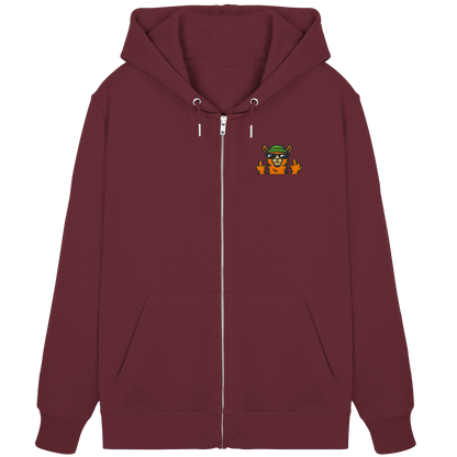 Lama mit Mittelfinger – Dein freches Statement gegen nervige Fragen und blöde Menschen - Organic Zipper (Stick)