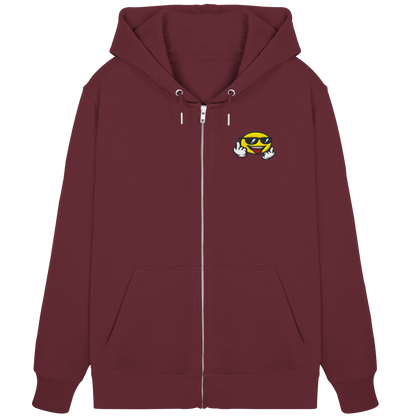 Smiley mit Mittelfinger – Der freundlichste Mittelfinger der Welt - Organic Zipper (Stick)