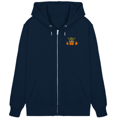Lama mit Mittelfinger – Dein freches Statement gegen nervige Fragen und blöde Menschen - Organic Zipper (Stick)