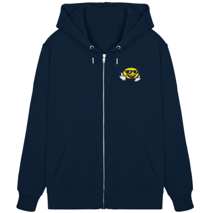 Smiley mit Mittelfinger – Der freundlichste Mittelfinger der Welt - Organic Zipper (Stick)