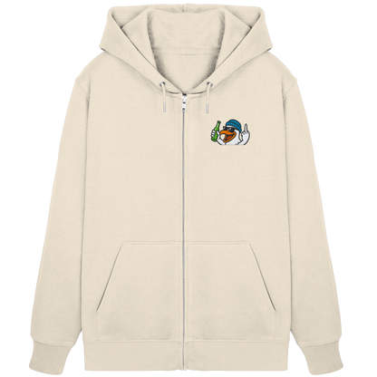Möwe mit Mittelfinger – Der fliegende Cocktail der Verweigerung - Organic Zipper (Stick)