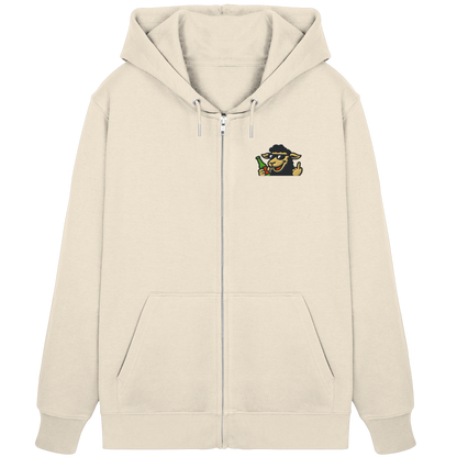 Schaf mit Mittelfinger im Partymodus – Zu viel Konfetti, zu wenig Geduld - Organic Zipper (Stick)