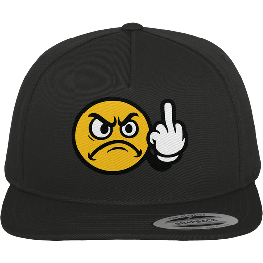 Smiley mit Mittelfinger – Dein stilles „Nope“ mit Gesicht - Premium Snapback