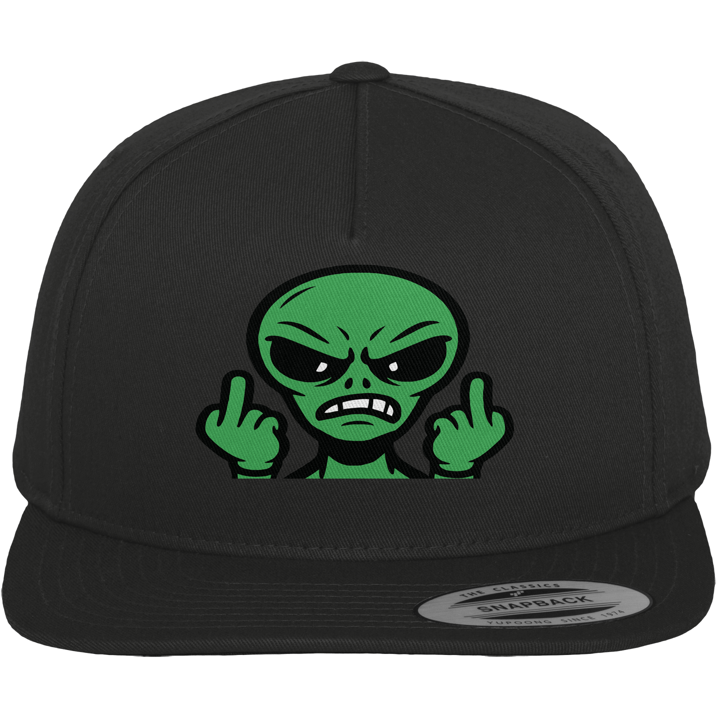Alien mit Mittelfinger – Kontakt abgebrochen - Premium Snapback