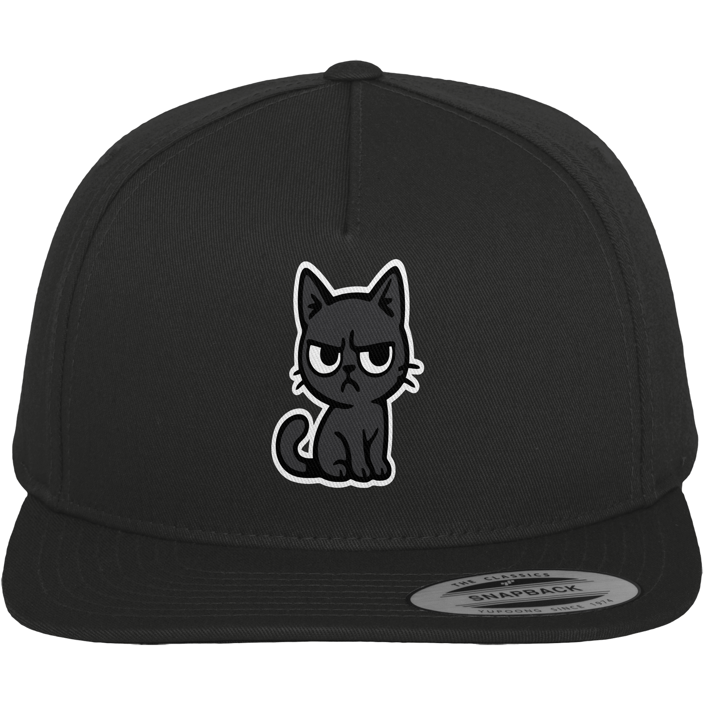 Schwarze Katze im Schatten – Personal wird beobachtet - Premium Snapback