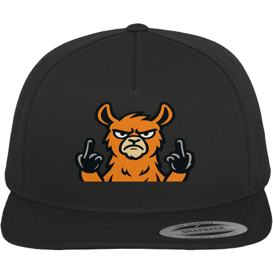 Lama mit Mittelfinger – Das Modeaccessoire für klare Kante und Ruhe - Premium Snapback