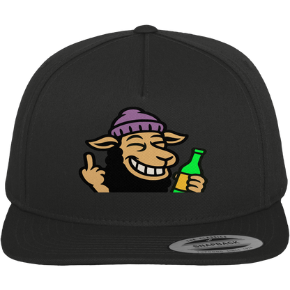 Schaf mit Mittelfinger im Partymodus – Dancefloor? Nur wenn’s brennt - Premium Snapback