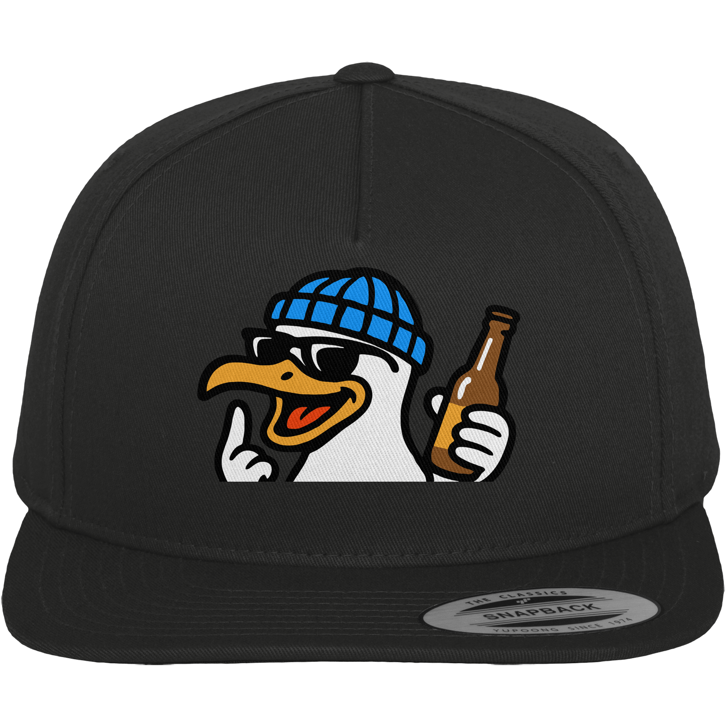 Möwe mit Mittelfinger – Dein nachtaktives Party-Orakel - Premium Snapback