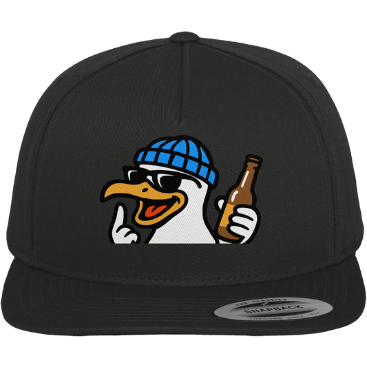 Möwe mit Mittelfinger – Dein nachtaktives Party-Orakel - Premium Snapback