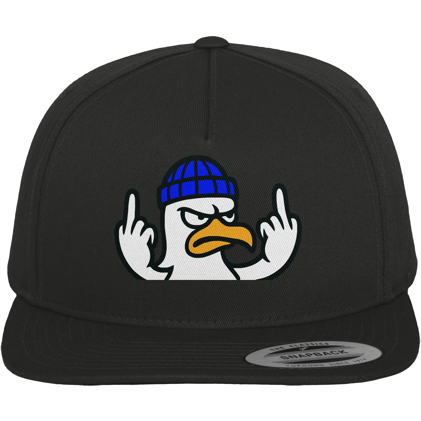 Möwe mit Mittelfinger – Kein Bock, keine Diskussionen - Premium Snapback
