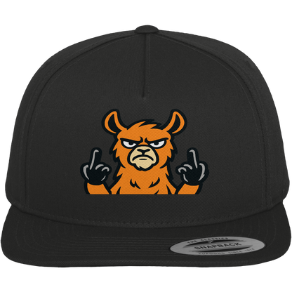Lama mit Mittelfinger – Das Modeaccessoire für klare Kante und Ruhe - Premium Snapback