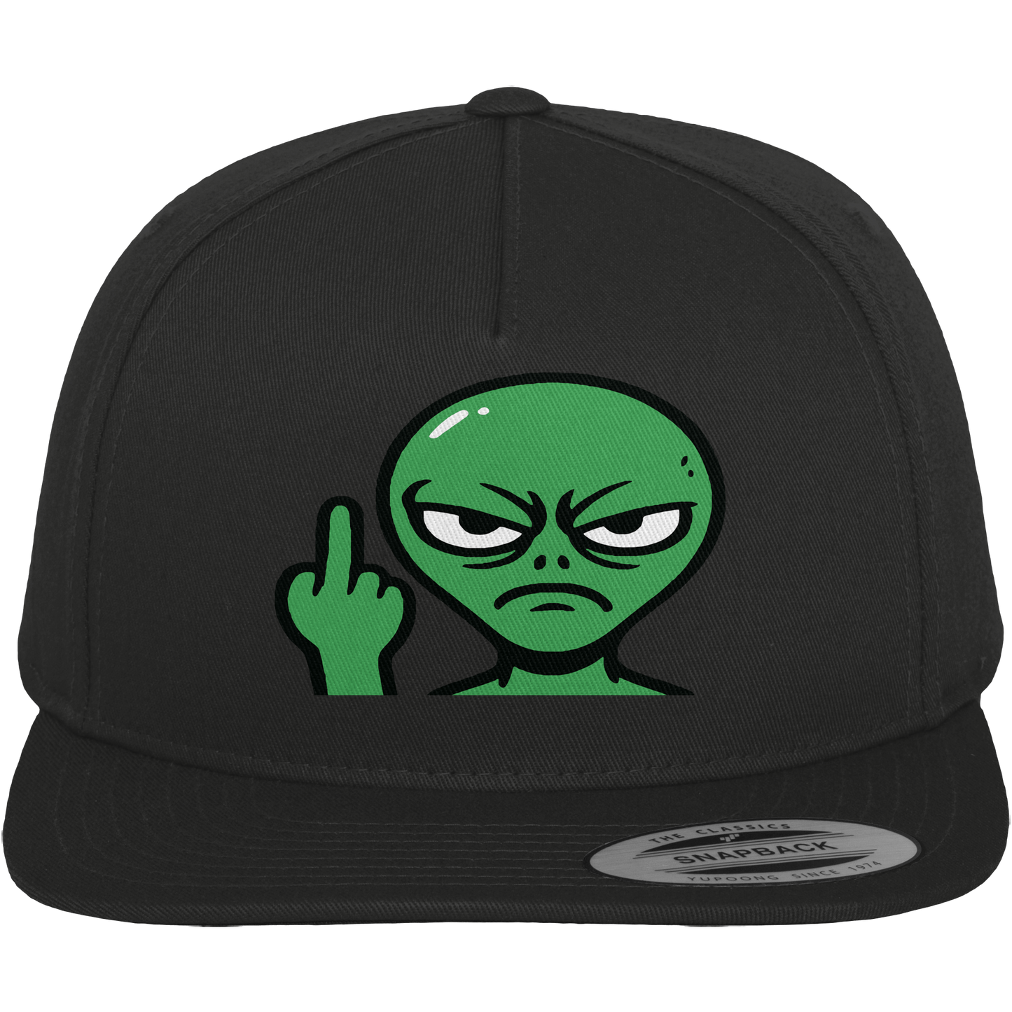Alien mit Mittelfinger – Erdleben ist kein Ponyhof - Premium Snapback