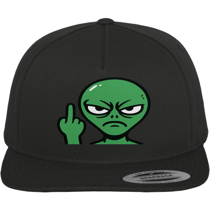 Alien mit Mittelfinger – Erdleben ist kein Ponyhof - Premium Snapback