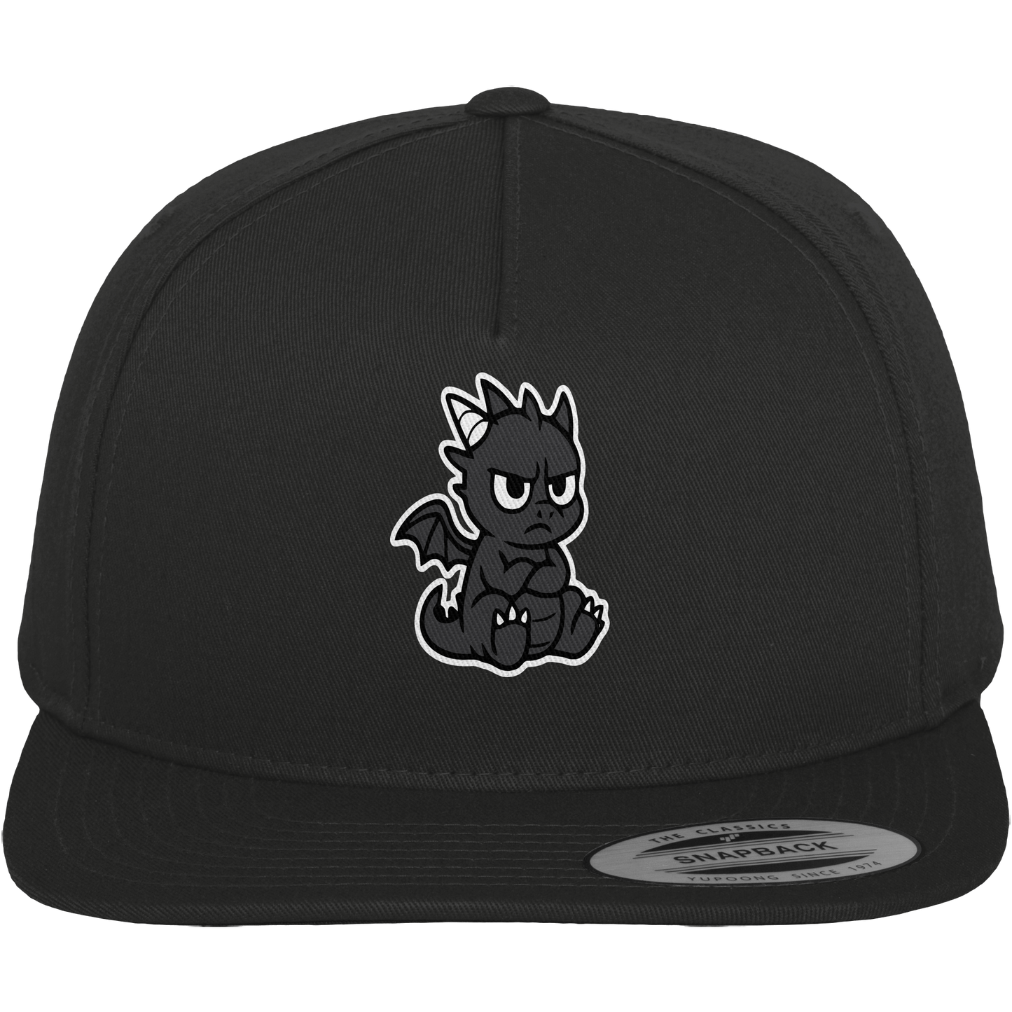 Babydrache mit Stirnrunzeln – Klein, flauschig, nicht begeistert - Premium Snapback