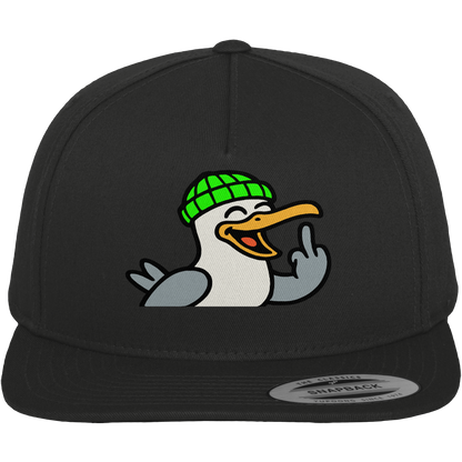 Möwe mit Mittelfinger – Wenn Höflichkeit keine Option mehr ist - Premium Snapback