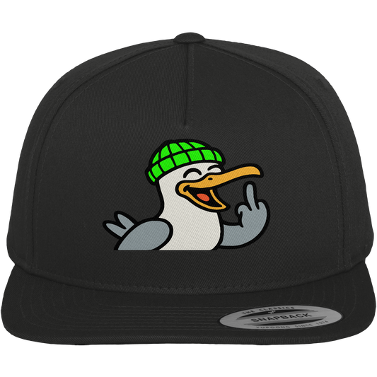 Möwe mit Mittelfinger – Wenn Höflichkeit keine Option mehr ist - Premium Snapback
