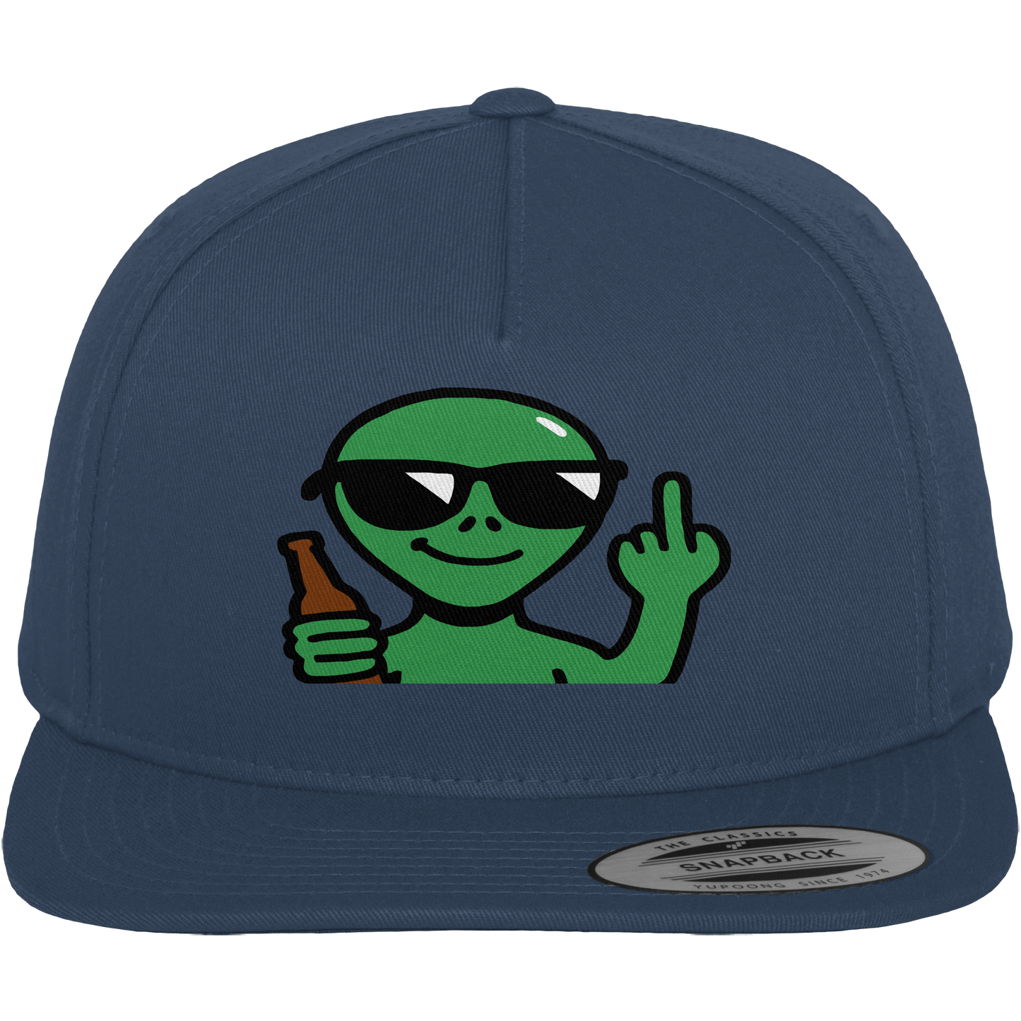 Alien mit Mittelfinger – Der Club gehört den Sternen - Premium Snapback