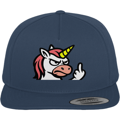 Einhorn mit Mittelfinger – Magie war gestern, jetzt kommt Klartext - Premium Snapback
