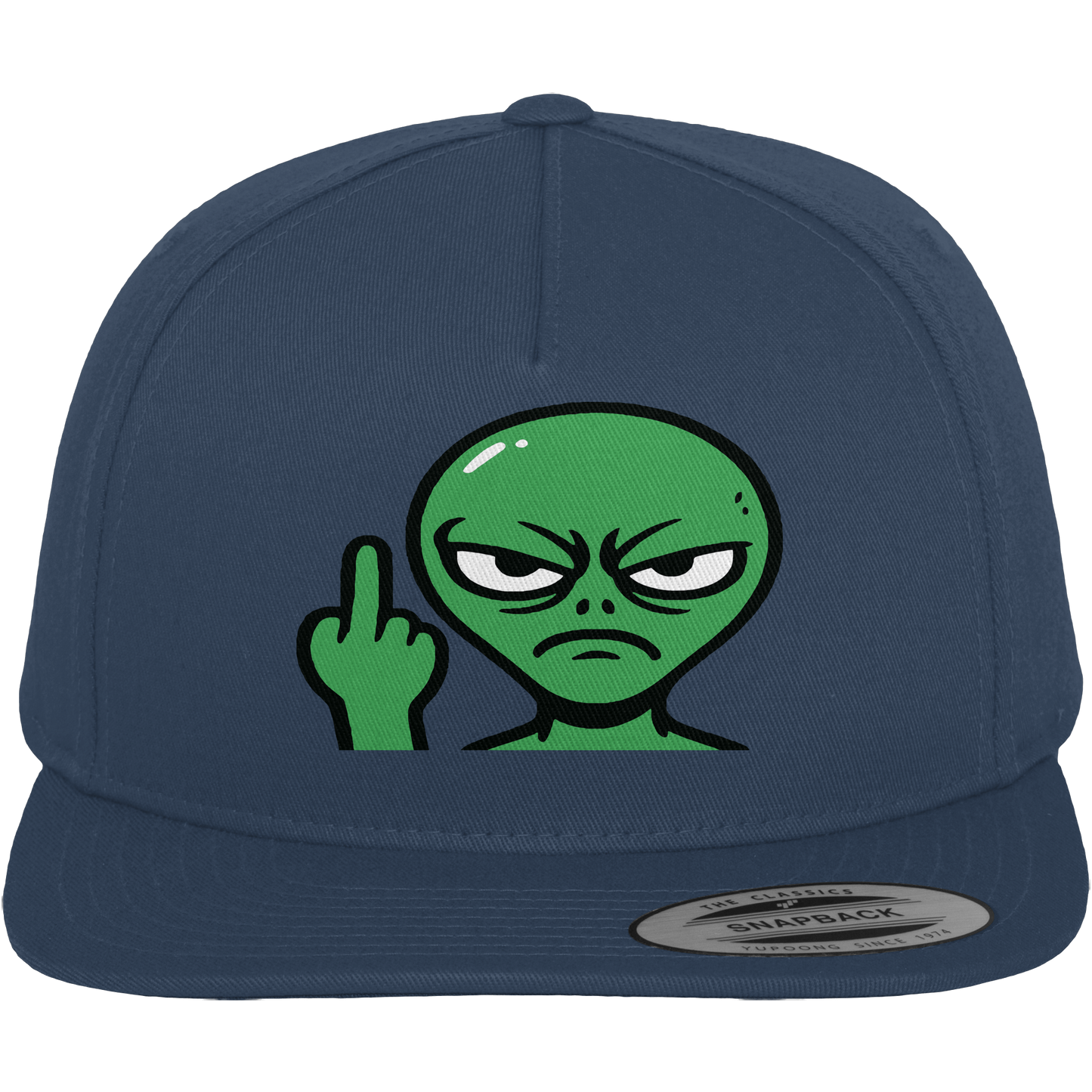 Alien mit Mittelfinger – Erdleben ist kein Ponyhof - Premium Snapback