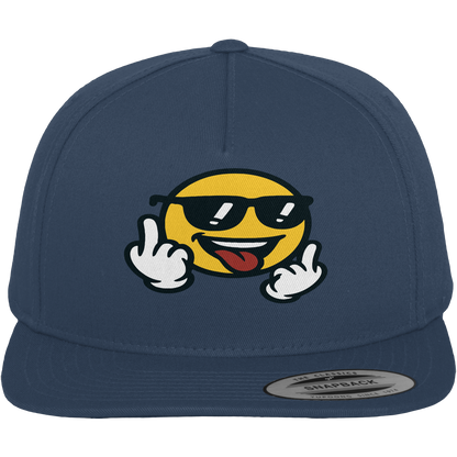 Smiley mit Mittelfinger – Der freundlichste Mittelfinger der Welt - Premium Snapback