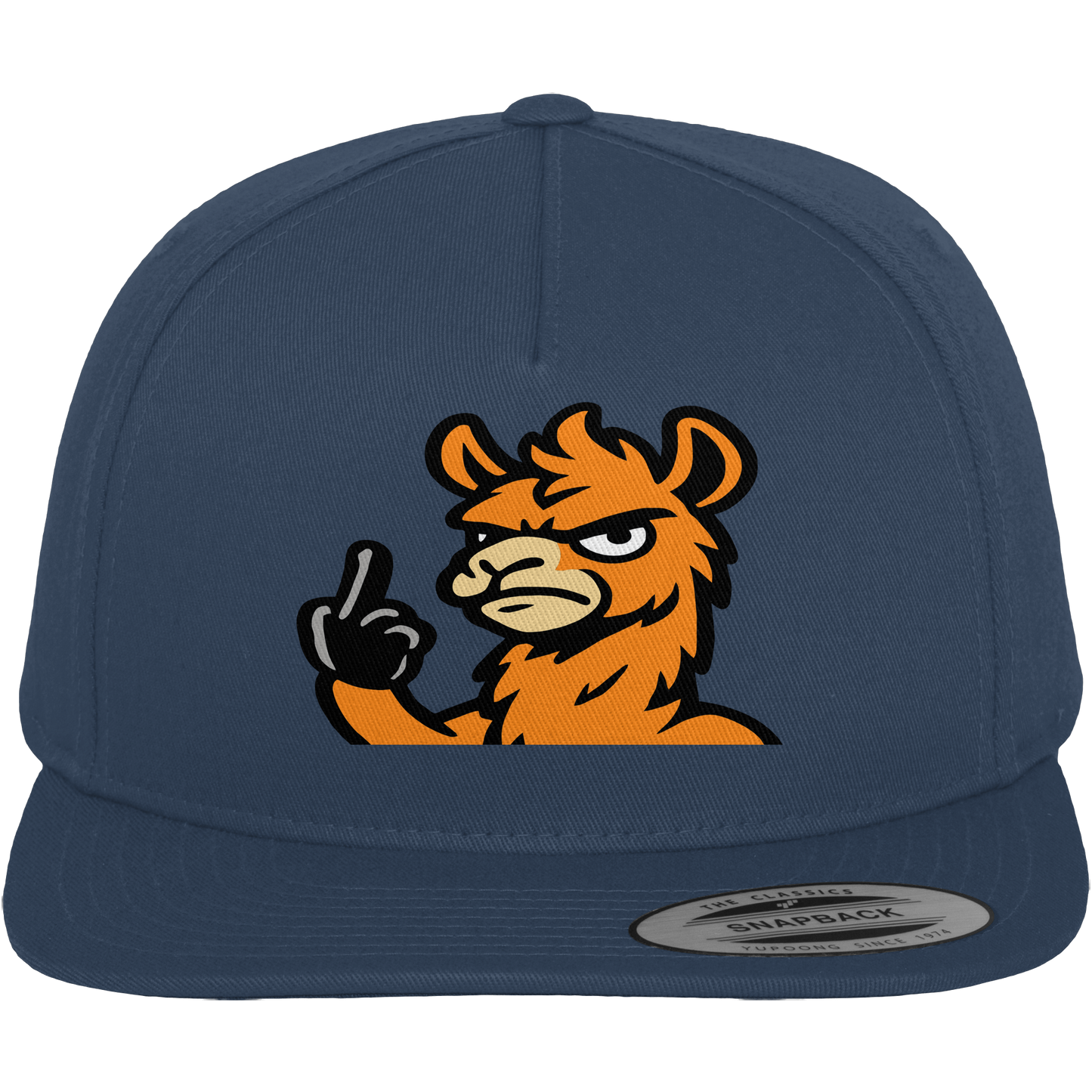 Lama mit Mittelfinger – Meditation auf Abwehrmodus - Premium Snapback