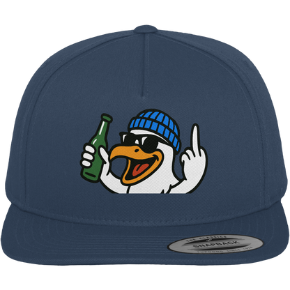 Möwe mit Mittelfinger – Der fliegende Cocktail der Verweigerung - Premium Snapback