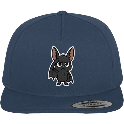 Fledermaus mit hochgezogener Braue – Nachtleben mit Meinung - Premium Snapback