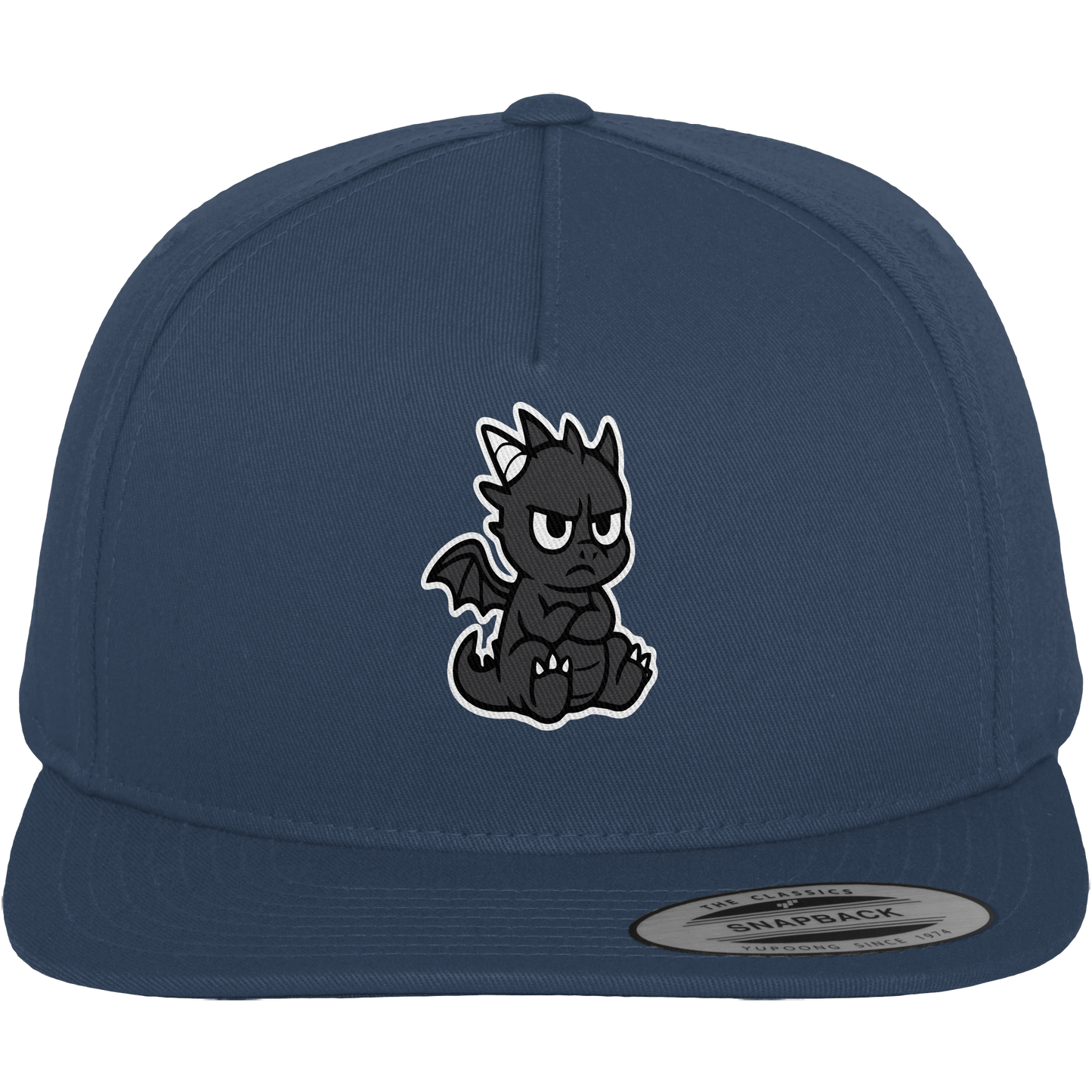 Babydrache mit Stirnrunzeln – Klein, flauschig, nicht begeistert - Premium Snapback