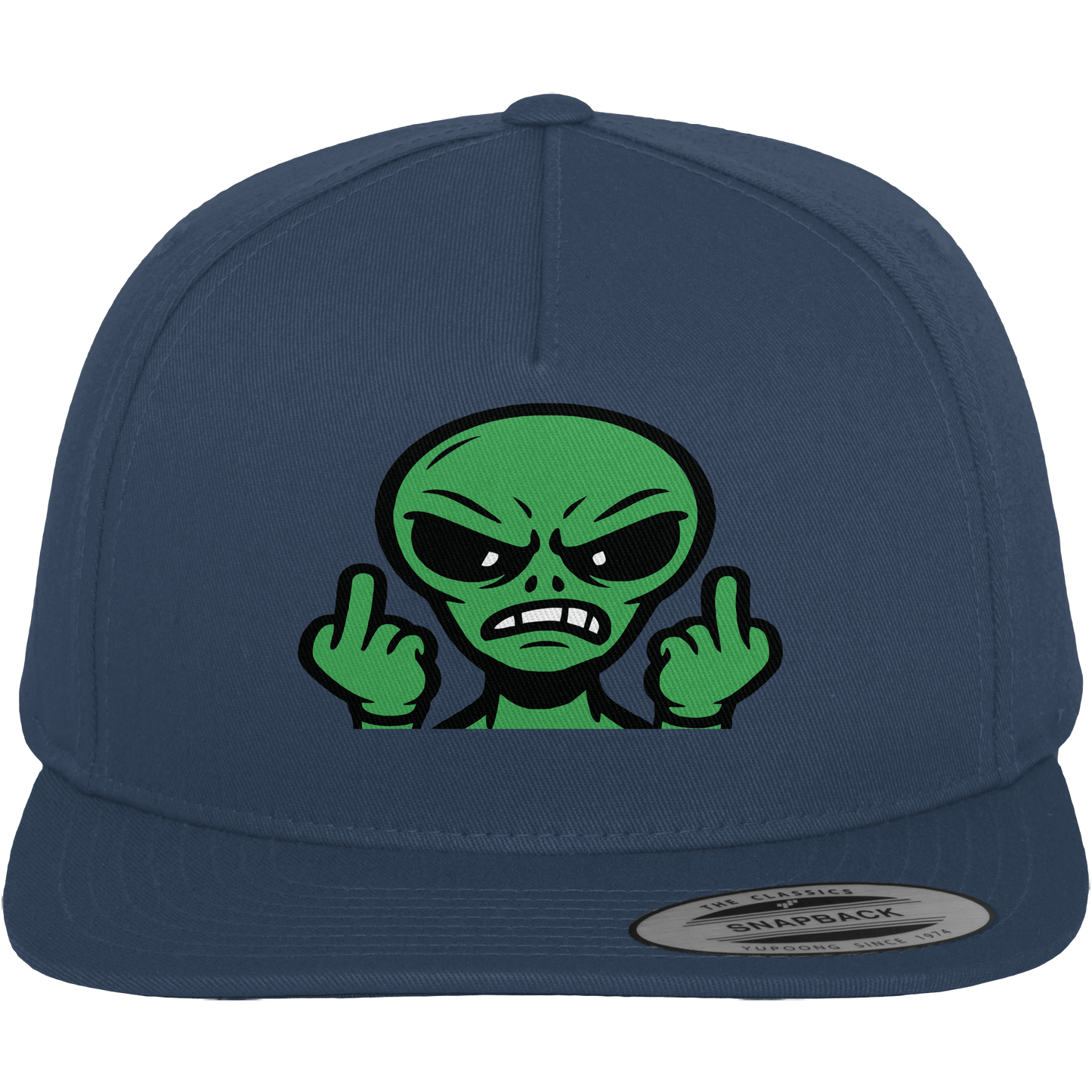 Alien mit Mittelfinger – Kontakt abgebrochen - Premium Snapback