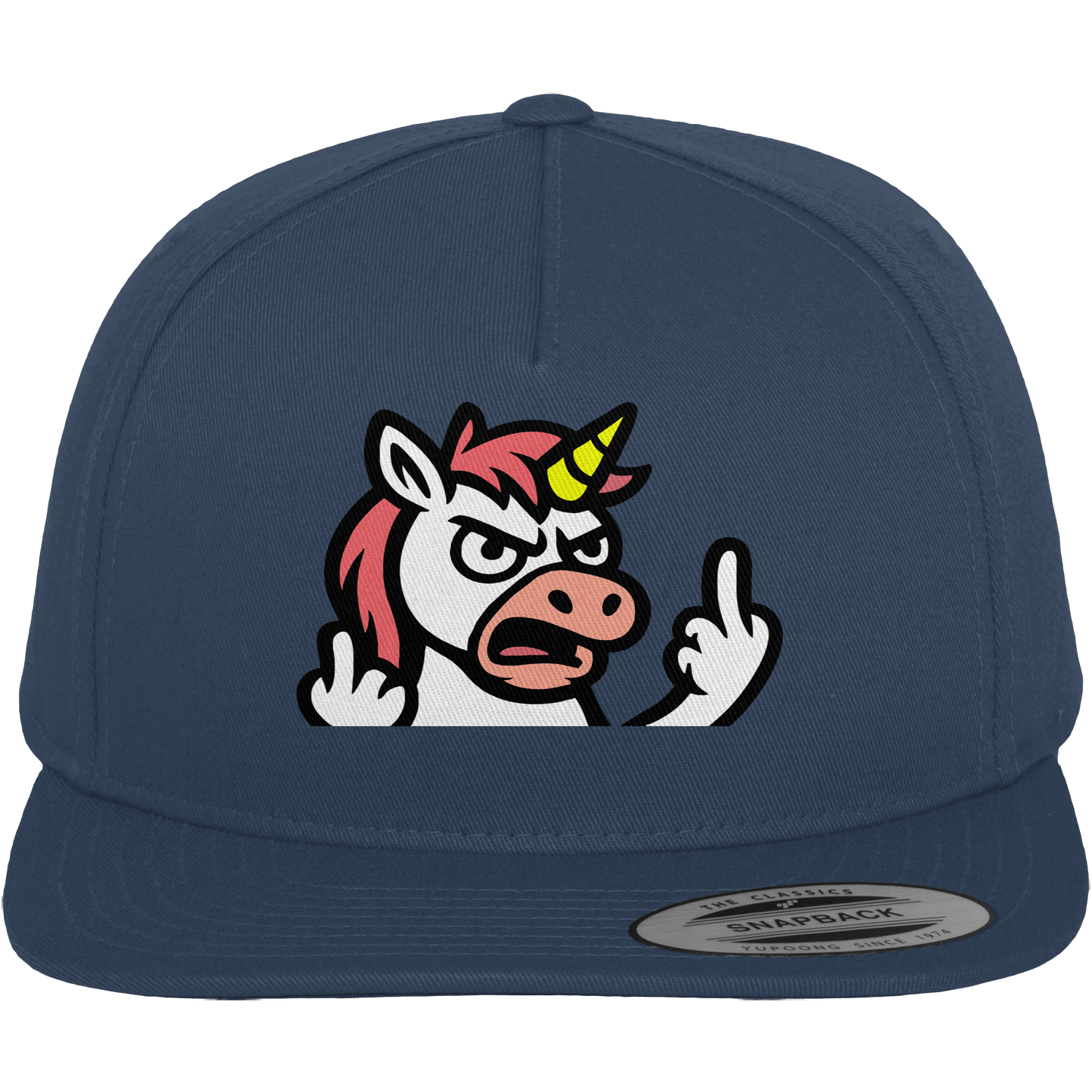 Einhorn mit Mittelfinger – Wenn die Zuckerwatte abgelaufen ist - Premium Snapback