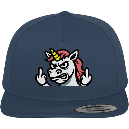 Einhorn mit Mittelfinger – Sag’s mit dem Horn - Premium Snapback