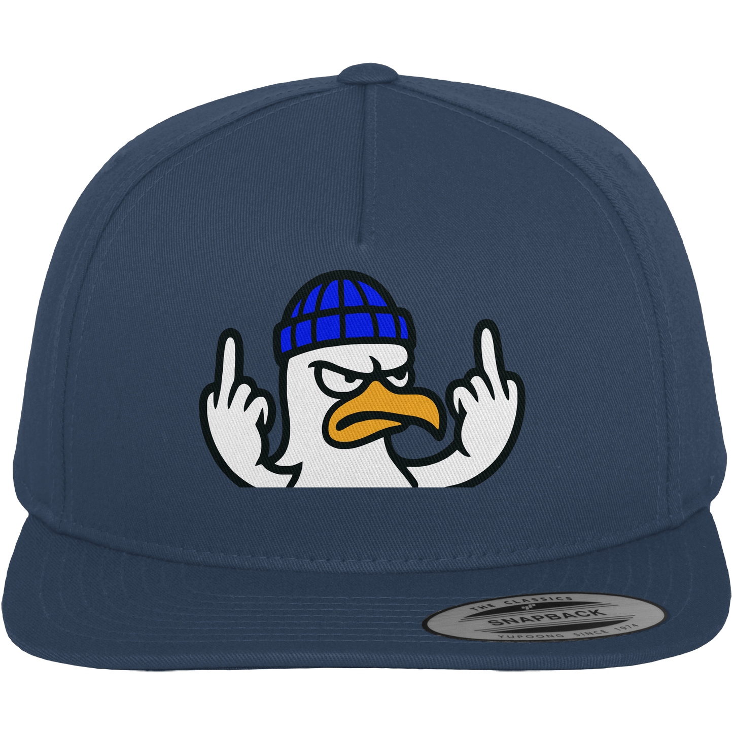 Möwe mit Mittelfinger – Kein Bock, keine Diskussionen - Premium Snapback
