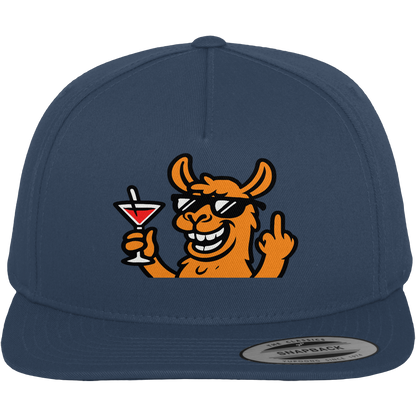Lama mit Mittelfinger – Partymodus mit Attitüde  - Premium Snapback
