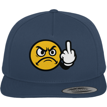 Smiley mit Mittelfinger – Dein stilles „Nope“ mit Gesicht - Premium Snapback