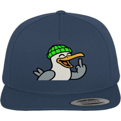 Möwe mit Mittelfinger – Wenn Höflichkeit keine Option mehr ist - Premium Snapback