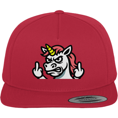 Einhorn mit Mittelfinger – Sag’s mit dem Horn - Premium Snapback