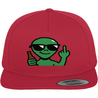 Alien mit Mittelfinger – Der Club gehört den Sternen - Premium Snapback