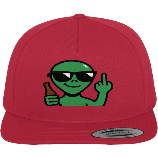 Alien mit Mittelfinger – Der Club gehört den Sternen - Premium Snapback
