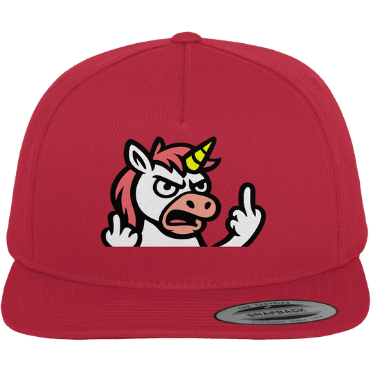 Einhorn mit Mittelfinger – Wenn die Zuckerwatte abgelaufen ist - Premium Snapback