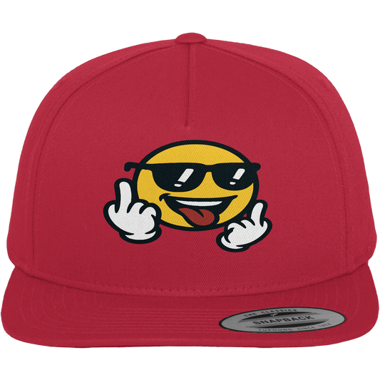 Smiley mit Mittelfinger – Der freundlichste Mittelfinger der Welt - Premium Snapback