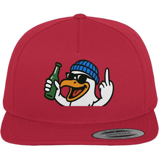 Möwe mit Mittelfinger – Der fliegende Cocktail der Verweigerung - Premium Snapback