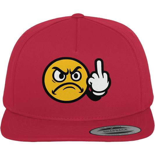 Smiley mit Mittelfinger – Dein stilles „Nope“ mit Gesicht - Premium Snapback