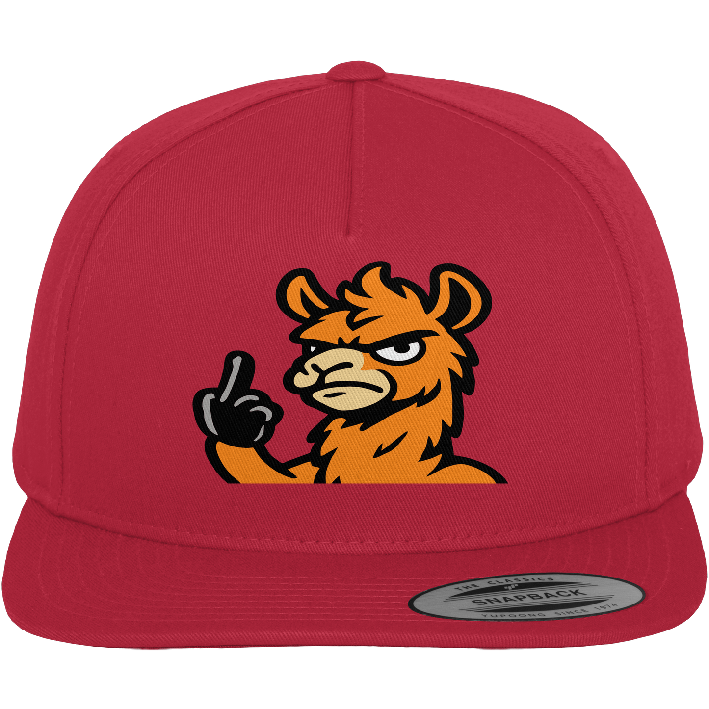 Lama mit Mittelfinger – Meditation auf Abwehrmodus - Premium Snapback