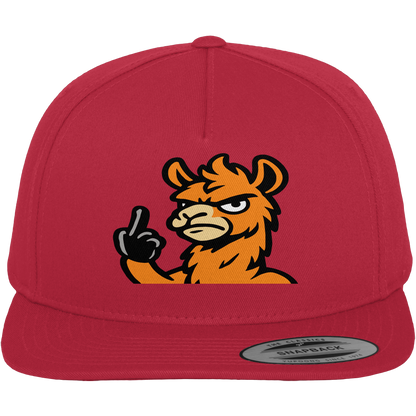 Lama mit Mittelfinger – Meditation auf Abwehrmodus - Premium Snapback