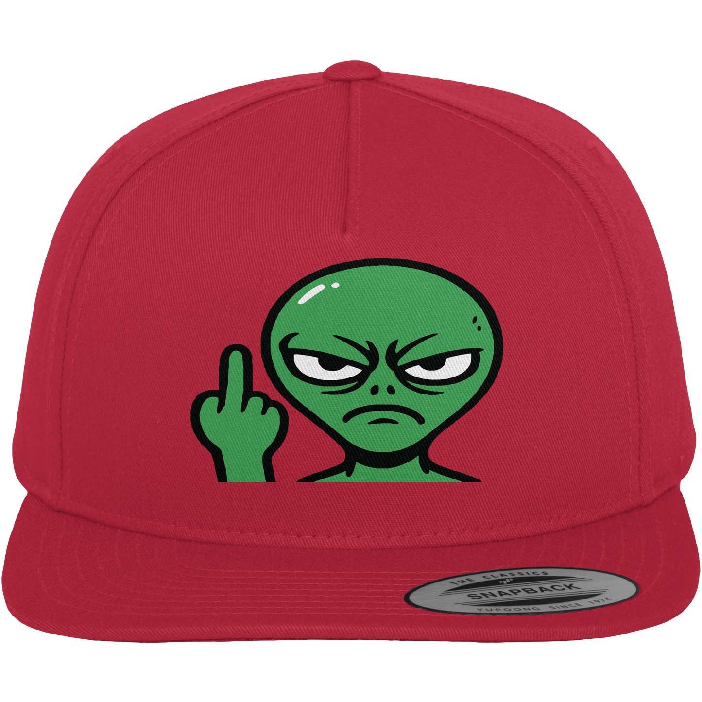 Alien mit Mittelfinger – Erdleben ist kein Ponyhof - Premium Snapback