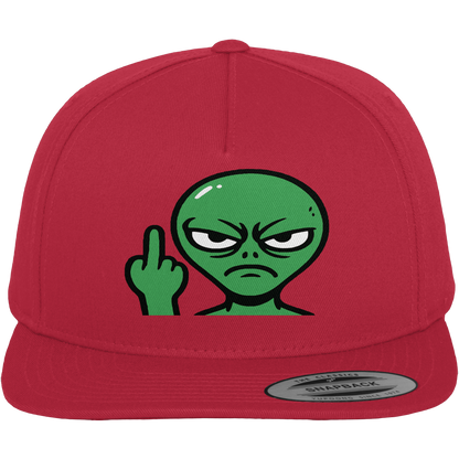 Alien mit Mittelfinger – Erdleben ist kein Ponyhof - Premium Snapback