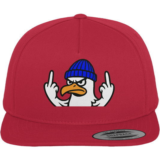 Möwe mit Mittelfinger – Vogel zeigen, Stil behalten  - Premium Snapback